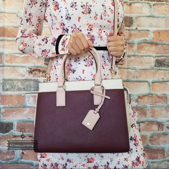 Cameron medium satchel kate spade cherrywood - Picture 6 of 8